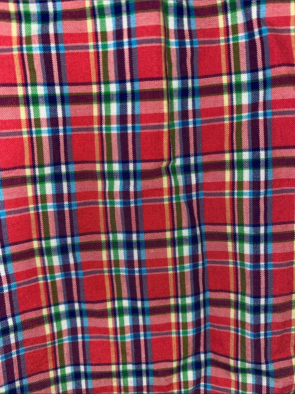 Ralph Lauren • Plaid • Button-Down • Blue Polo Logo • Size Med (10-12)Boys